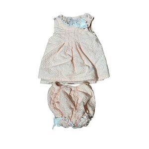Catherine Malandrino Mini Baby Girl Pink Dress 2 Pc 3-6m